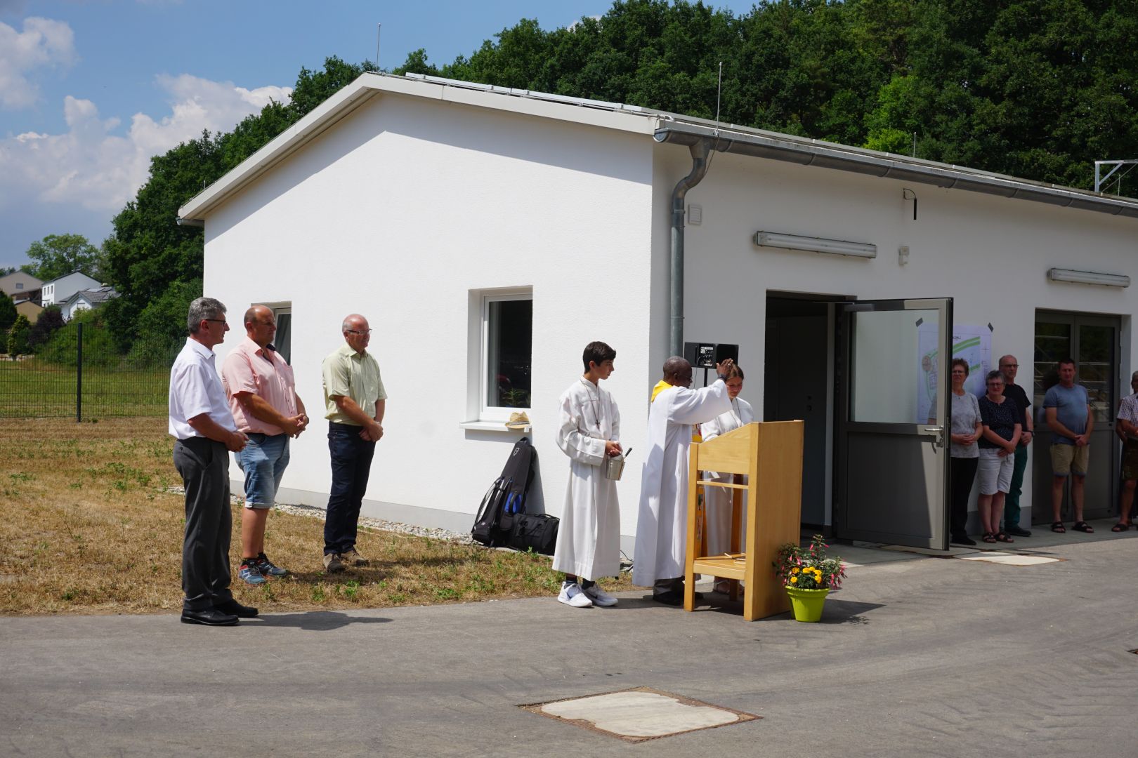 Segnung der Anlage