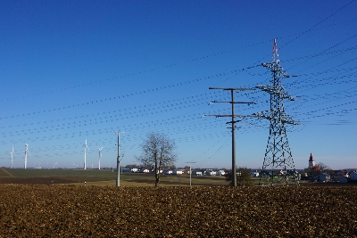 Stromleitung 308 kV bei Pollenfeld